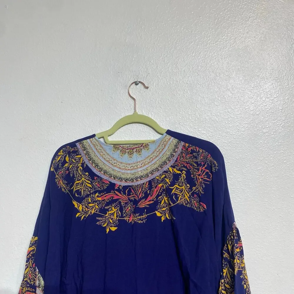 Free People Sunset Dreams Printed Tunic Sz XS